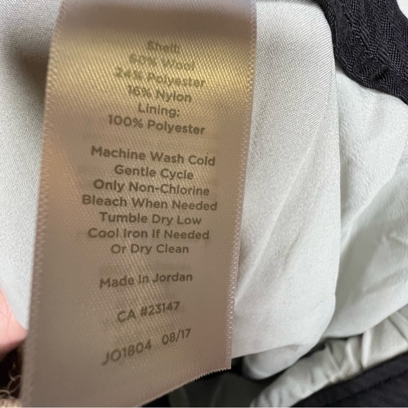 Talbots RSVP Wool Tweed Sequin Pants Grey Silver Metallic Size 16P NWT - Picture 7 of 9